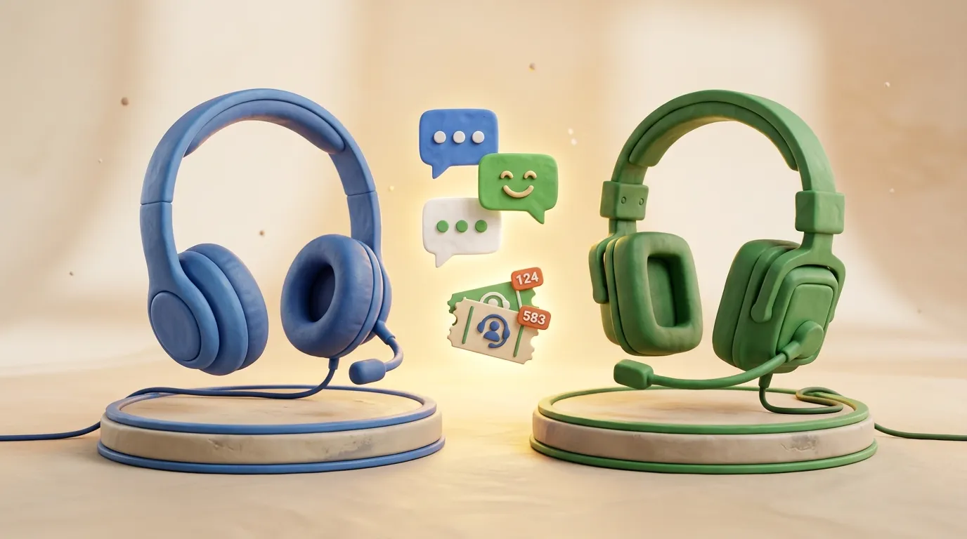 Side-by-side comparison of Intercom and Zendesk customer support platforms